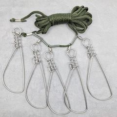 ストリンガー  5個 5m セット 釣り 魚 鮮度 釣具 フック 川 海