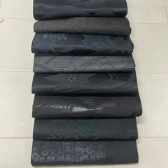 ★黒帯★ まとめ売り 8点 美品 正絹 留糸付き ② リメイク