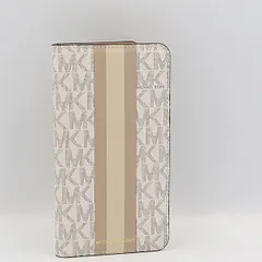 良品 マイケルコース ホワイト ベージュ iPhone11 プロマックスケース OGH 2000000