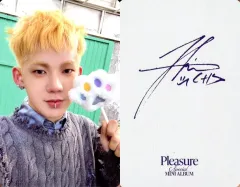【中古】コレクションカード(男性) TREASURE/チェ・ヒョンソク(CHOI HYUN SUK)/裏面印刷サイン入り/CD「PLEASURE」ECサイト限定(BLUE VER.)10種セット先着特典セルフィーフォトカード