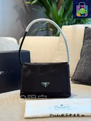 PRADA ホボバッグ ブラックシルバー - 28cm クラシックデザイン [本日特価|新品未使用品]