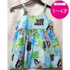 ムームー ドレス キッズ ハワイアン キャミソール 子供用 3歳 4歳 Dress 海外挙式参列用 女の子 幼児 ハワイ直輸入 No.63