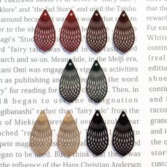 d4. プラ板 ミニパーツ プラパーツ 雫 葉 レース フープ