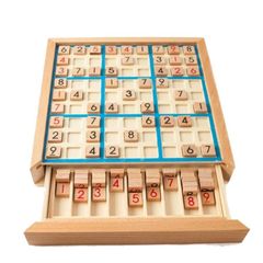 [リトルスワロー] 数独 木製 ボードゲーム 卓上ゲーム すうどく ナンプレ 9ブロック パズル 脳トレ 知育玩具 大人も子供も 繰り返し 何度でも