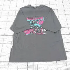 ◇ ⊂ PAGEBOY ページボーイ オーバーサイズ プリント 半袖 Tシャツ カットソー サイズM グレー系 レディース E  【1507230011558】