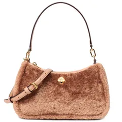 ケイトスペード バッグ katespade レザー ファー ふわふわ もこもこ ケイラ コンバーチブル クロスボディ 2way 斜めがけ ショルダー クラッチ ハンドバッグ ライトフォーン KI903