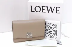 【220377】LOEWE ロエベ  アナグラム バーティカル ウォレット スモール 三つ折り財布 C821S33X07