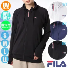 FILA フィラ レディース ラッシュガード ブロックメッシュ Pu混 長袖フルジップ 229-723-4（229-723-1）