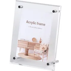 （まとめ買い）大額 アクリルフレーム L判 クリア 5352 Lバン 【3個セット】