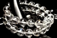 浄化作用◇透明感 水晶クリスタルクォーツ　11mm　ブレスレット 1個売り パワーストーン 天然石 _BG5808-11