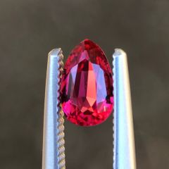 【希少】天然非加熱　モゴック産　レディッシュピンク　スピネル　ルース　0.44ct　煌めく　美発色　高明度＆高彩度　1点物　産地証明鑑別書付き