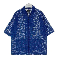 『Needles』　ガバナシャツ　23ss 花柄　レース　完売　ネイビー　M Needles』 ガバナシャツ 23ss 花柄 レース 完売 ネイビー M