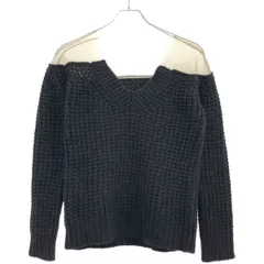 Maison Martin Margiela メゾン マルタン マルジェラ 2006AW チュールドッキング ワッフルニットセーター  グレー Sのサムネイル