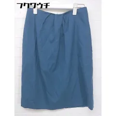 ◇ UNITED ARROWS ユナイテッドアローズ 膝丈 タイト スカート サイズ36 ブルー レディース  【中古】 【1111160008771】