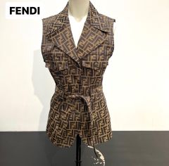 FENDI フェンディ ズッカ柄ノースリーブベスト ヴィンテージ
