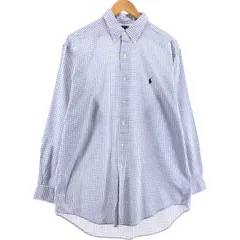 古着 ラルフローレン Ralph Lauren YARMOUTH 長袖 ボタンダウンチェックシャツ メンズXL相当/eaa546841