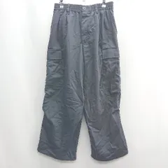 ◇ ⊇ MONO-MART モノマート コットン系　ウエストゴム ワイドパンツ サイズM グレー レディース E  【1409100052183】