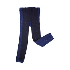 RAG MART ラグマート ベビー キッズ レギンス ブラック ネイビー  105cm (適用身長100cm～110cm) 100cm 110cm バイカラー タイツ ストレッチ 伸びる あったか ボトム スパッツ ベビー ボーイズ ガールズ フィット