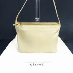 #ab セリーヌ CELINE ショルダーバッグ サンドベージュ トリオ ラージ 袋付き 斜め掛け ポシェット イタリア製 レディース [869332] k01