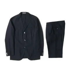 美品 BOGLIOLI ボリオリ サイズ:48 ストライプ ウール 段返り 3B