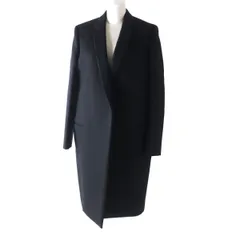 極美品◎正規品 イタリア製 CELINE セリーヌ フィービー期 28H284149 レディース エッグクロンビーコート フロントオープン ブラック 38のサムネイル