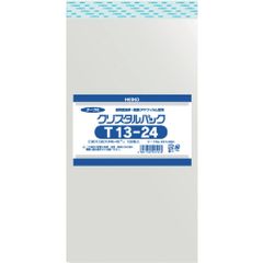 【迅速発送】シモジマ ヘイコー 透明 OPP袋 クリスタルパック テープ付 13×24cm 100枚 T13-24