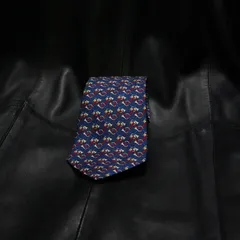 HERMES mulch pattern Chain Motif Necktie