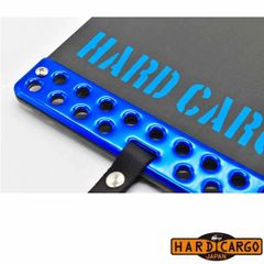 ハードカーゴ マッドフラップ 色ブルーアルマイト×ブルーロゴ 現行 全車種 マッドガード 泥除け リア左右セット 軽トラック用 HARD CARGO HC-172