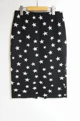 SCOT CLUB スコットクラブ購入 RADIATE ラディエイト スター 総柄 ニット スカート 黒 ブラック 530L★4