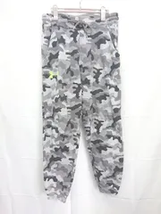 ◇ ⊇ UNDER ARMOUR アンダーアーマー カモフラージュ柄 裏起毛 スウェット パンツ サイズLG グレー ブラック系 メンズ E  【1507100014610】