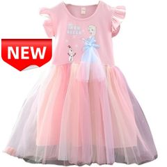 ✨新品✨かわいい雪の女王 プリンセスドレス 子供用 チュチュスカート フリル袖 キッズワンピース ピンク プリンセス風 発表会 誕生日 パーティー 衣装 コスプレ 女の子 ふわふわチュール 100 110 120 130 通園 通学 姫系 プレゼント