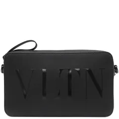 ヴァレンティノ VALENTINO 2WAYバッグ VLTN メッセンジャーバッグ レザー ブラック ブラック金具 黒 クロスボディ クラッチ  3Y2B0704BHY 【保存袋】【中古】のサムネイル