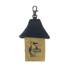 [チャムス] Other House Key Reel Sweat Nylon メンズ Navy x Beige