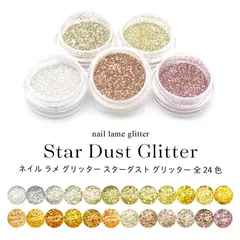 ネイル ラメ グリッター スターダストグリッター 24カラーセット　N00469