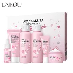 即日発送 海外SNSバズり中 新商品登場 SAKURA JAPAN 化粧水 セラム 化粧下地 保湿 肌荒れ 肌調節 スキンケアセット
