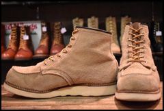 【9E 良品 犬タグ】レッドウィング 8173 スエード アイリッシュセッター タン ラフアウト モックトゥ 編み上げ ブーツ redwing HOPESMORE【EI184】