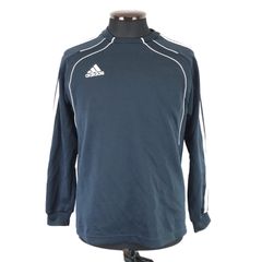 adidas【アディダス】長袖トップス/薄手トレーナー【160cm/13-14Y/メンズXS相当/紺/navy】サッカー/フットサル/野球/スポーツ/Tops◆BJ085-h