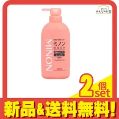 ミノン全身シャンプー しっとりタイプ 液体 ポンプ本体 450mL 2個セット まとめ売りのサムネイル