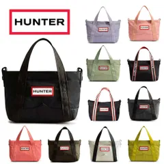 ハンター トートバッグ レディース メンズ ショルダーバッグ 小さめ 2WAY ナイロン ミニ トップ クリップ トート バッグ 黒 手提げ かばん UBS1203KBM HUNTER