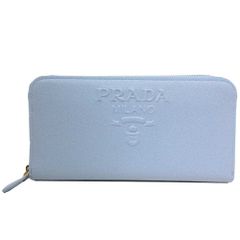 【PRADA】Large Saffiano スムースレザー 長財布 ロゴ 送料込 PRADA】Large Saffiano スムースレザー 長財布 ロゴ 送料込