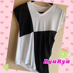 RyuRyu ノースリーブカットソー Sサイズ【古着】