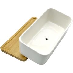 FJmark 植木鉢 多肉植物鉢 陶器鉢 プランター サボテン鉢 受け皿 トレイ付き 長方形 (1個)
