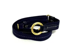 ■美品■ COACH コーチ キャンバス×パテントレザー バッグ用 ショルダーストラップ クロスボディ 斜め掛け ネイビー系 FH7166