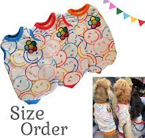 ニコちゃんタンク・ハンドメイド犬服 犬の洋服 オーダーメイド ダックス プードル チワワ 柴犬