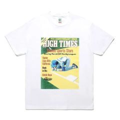 ☆新品未使用☆定価11,000円　WACKO MARIA　HIGHTIMES / CREW NECK T-SHIRT ( TYPE-4 )　 メンズ　レディース　ストリート　窪塚洋介　Awich 木村拓哉　藤森慎吾　芸能人　アイドル　モデル BLACK