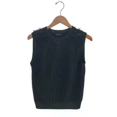【タグ付き・ほぼ未使用】アルアバイル allureville ノースリーブニット バック釦プルオーバー（ニット/セーター）｜allureville