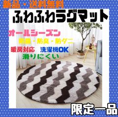 じーふぉーす様 ふわふわラグマット  抗菌、防臭、防ダニ　(120cm 円形)