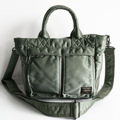 PORTER セージグリーン　タンカー 2way トートバッグ A4 美品】PORTER 【タンカー 2WAY トート バッグ】ポーター ナイロン