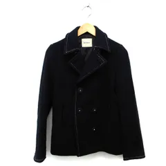 マウジー moussy Pコート ピーコート アウター ショート ウール混 ダブル 1 紺 ネイビー /NT17のサムネイル