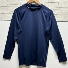 【古着】【タグ付き】USED古着 アンダーアーマー Under Amour コンプレッションウェア UAヒートギアアーマー ロングスリーブ モック 1358577 メンズ Midnight Navy Steel 3XLサイズ AP-231230-026-HY